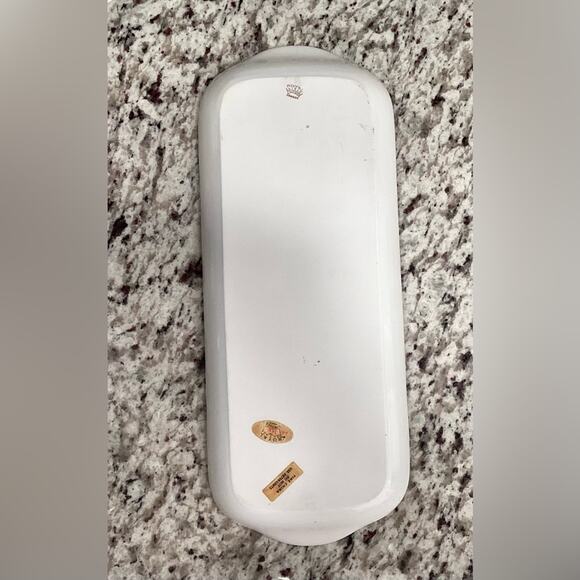 Royal Limoges Tray in White with Gold Trim and Gold Flowers. - Picture 2 of 5